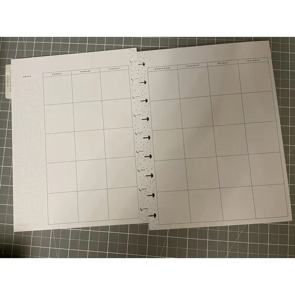 Happy Planner Classic Stress Management Layout 6 Mo Extension Undated Neutral